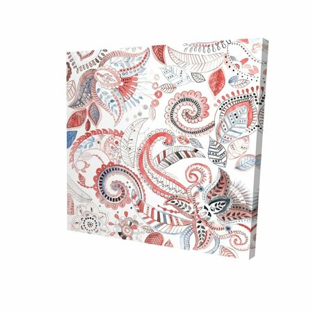 FONDO 32 x 32 in. Paisley Pattern-Print on Canvas FO3329978